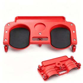 Red Rolling Knee Creeper with EVA Foam Cushioned Pads