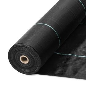 Landscaping Barrier Cloth, 3.28*164FT Robust Garden Weed Material, Interlaced PP Weed Prevention Cloth, Pathway Material