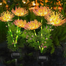 4 Pack Solar Garden Lights Outdoor, Solar Flower Lights for Yard with Lighting Modes, Glowing Flowers & Stems (Quantity: 4pcs)